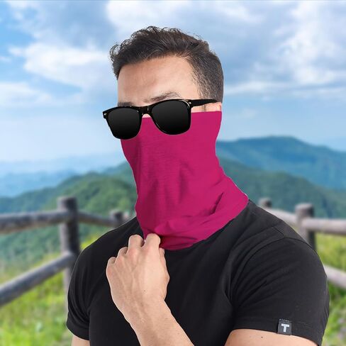 Neck Gaiter Shield Scarf Bandana Face Mask Seamless UV Protection for Cycling Riding Running Headbands in Saudi Arabia