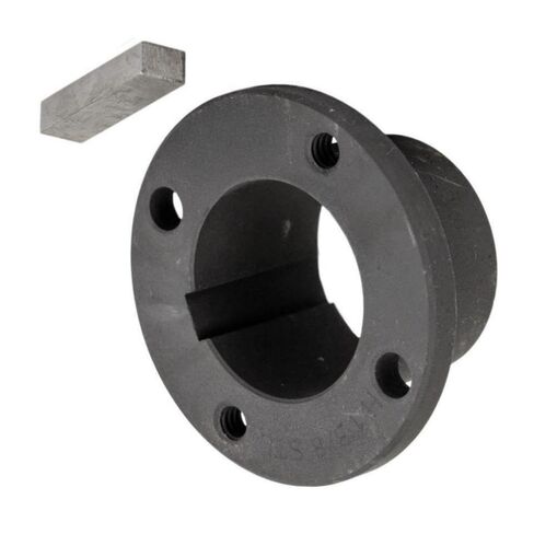 AK61H/H1-3/8 حزام بكرة أخدود واحد من الحديد الزهر مقاس 6 بوصات قسم 4 لتر - لاستبدال أجزاء بكرة نقل الطاقة الميكانيكية Masterdrive - بكرة جلبة Sheave 1-3/8 بوصة - جلبة فولاذية صلبة باللون الرمادي in Kuwait