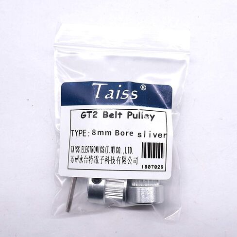 OCNFZ 5Pcs Silver 6.35mm(0.25″) Bore 20 Teeth GT2 Belt Pulley for 3D Printer 6mm Width 20T Timing Belt Aluminum Belt Pulley(8mm) in Saudi Arabia