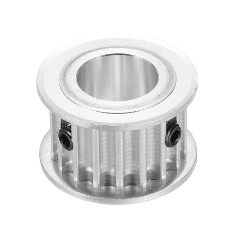 MECCANIXITY Timing Belt Pulley, 5M 18 Teeth 7mm 9/32" Bore Aluminum Alloy Synchronous Wheel Pulley Gears for 3D Printers CNC Machines Industry, Silver in Kuwait