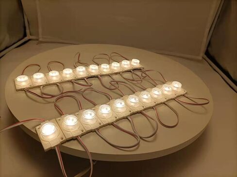 Q QINGCHEN Warm White 3000K 12V LED Module with Lens 2.0W for Light Box with Tape Adhesive Back (20pcs Pack) in Saudi Arabia