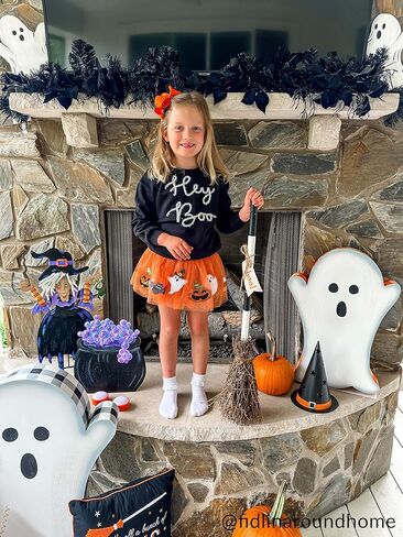 Mud Pie Children's Orange Halloween Tutu; 3T-5T in Saudi Arabia