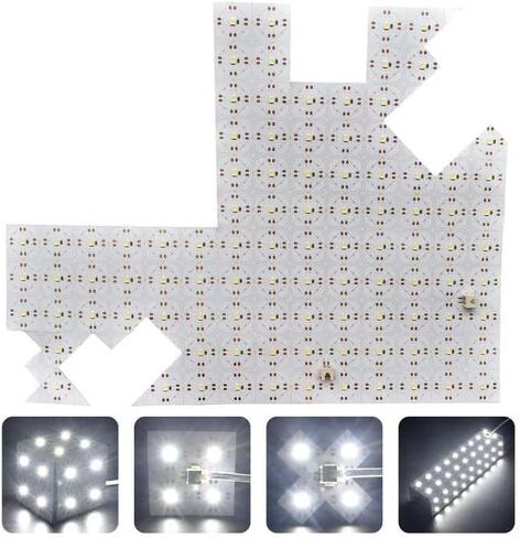 IDEAL PAIR LED Backlight Sheet | 4 Pack | 28W | 24V | 6000K Cool White | Dimmable | Flexible | cuttable Sheet | Ultra Thin Energy Efficient | Each pcs 19X9.5 inch | Power Supply Not Included in Saudi Arabia