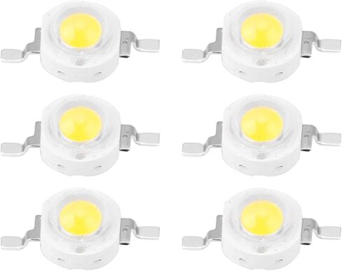 1W High Power LED Beads, 100 Pieces SMD Light Emitting Diode Chips for Lighting Fixtures, with Aluminum Base, for General Illumination in Saudi Arabia