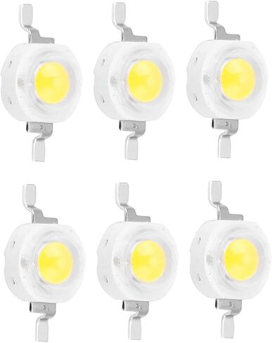 1W High Power LED Beads, 100 Pieces SMD Light Emitting Diode Chips for Lighting Fixtures, with Aluminum Base, for General Illumination in Saudi Arabia