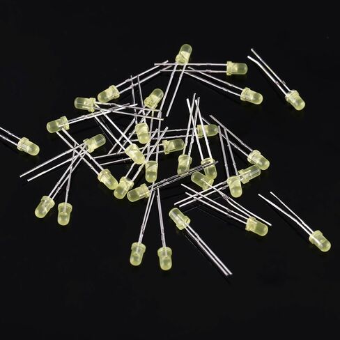 500 قطعة 3 مللي متر LED صمامات باعثة للضوء أجزاء إلكترونية مع 5 ألوان تشكيلة الثنائيات لتقوم بها بنفسك عدة ، مصابيح LED in Saudi Arabia