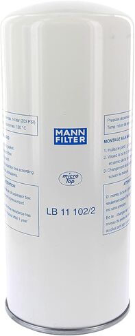 Industrial Service Solutions Aftermarket Air/Oil Separator | Compatible with MANN Filter LB 11 102/2 | Replacement Part | Spin-On Type | for Compressed Air Equipment & Systems in Saudi Arabia
