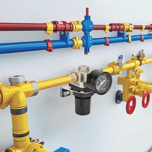 منظم ضغط ضاغط الهواء من الفولاذ المقاوم للصدأ Airtac AR2000 1/4 بوصة PT مع حامل ومقياس 0-160 PSI قابل للتعديل in Kuwait