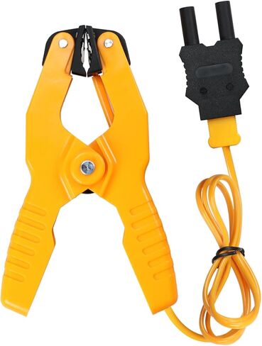 JuviPerpric K-Type Thermometer Clamp Pipe Temperature Clamp for HVAC/Multimeter, HVAC Temperature Meter with Type K Plug Adapter -40~392℉(-40~200℃) in Saudi Arabia