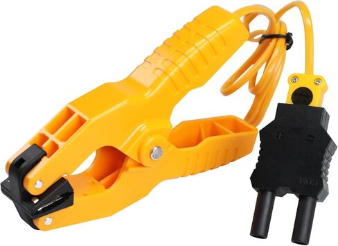 JuviPerpric K-Type Thermometer Clamp Pipe Temperature Clamp for HVAC/Multimeter, HVAC Temperature Meter with Type K Plug Adapter -40~392℉(-40~200℃) in Saudi Arabia