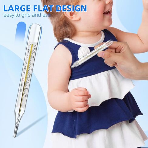 TOYANDONA 6pcs Glass Temperature Measurement Adult - General Use Temperature Testing Tools Accurate Fast Reading for Families, Dual Scale in Saudi Arabia