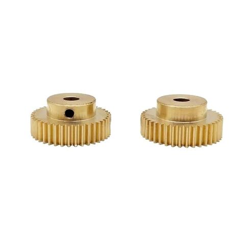 ELILANEY 0.5M 40T Copper Straight Teeth Pinion 0.5 Module 40 Teeth Spur Gear with Step 21mm OD Cylindrical Gear Mechanical(3mm bore) in Saudi Arabia