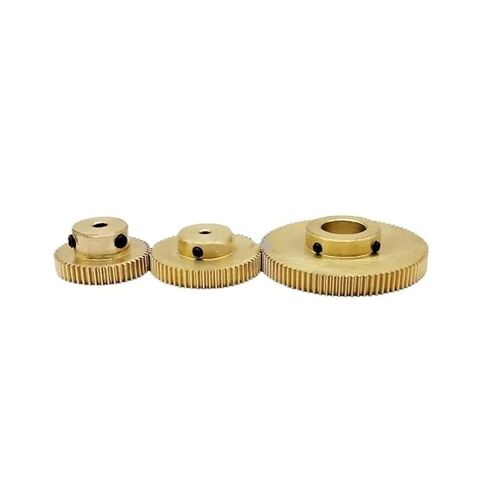 ELILANEY 0.5M 40T Copper Straight Teeth Pinion 0.5 Module 40 Teeth Spur Gear with Step 21mm OD Cylindrical Gear Mechanical(3mm bore) in Saudi Arabia