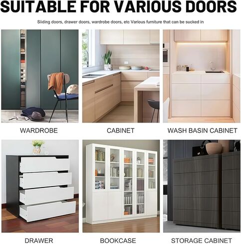Single Pack Adhesive Magnetic Catch - No Drill Cabinet Latch, 3-Step Stick-On Installation for Cupboard, Door, Drawer Security (Tool-Free, Heavy Duty Hold) in Saudi Arabia