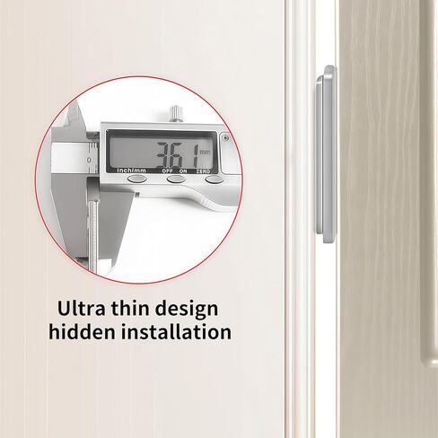 Single Pack Adhesive Magnetic Catch - No Drill Cabinet Latch, 3-Step Stick-On Installation for Cupboard, Door, Drawer Security (Tool-Free, Heavy Duty Hold) in Saudi Arabia