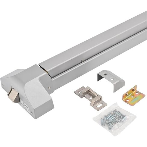 Commercial Panic Exit Device with Push Bar and Exterior Lever Handle, UL10C & ANSI Grade 1 Certified, ADA Compliant Emergency Exit Door Hardware for Safety & Durability (211P-With Lever Handle) in Saudi Arabia