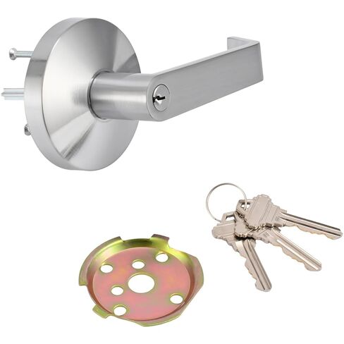 Commercial Panic Exit Device with Push Bar and Exterior Lever Handle, UL10C & ANSI Grade 1 Certified, ADA Compliant Emergency Exit Door Hardware for Safety & Durability (211P-With Lever Handle) in Saudi Arabia