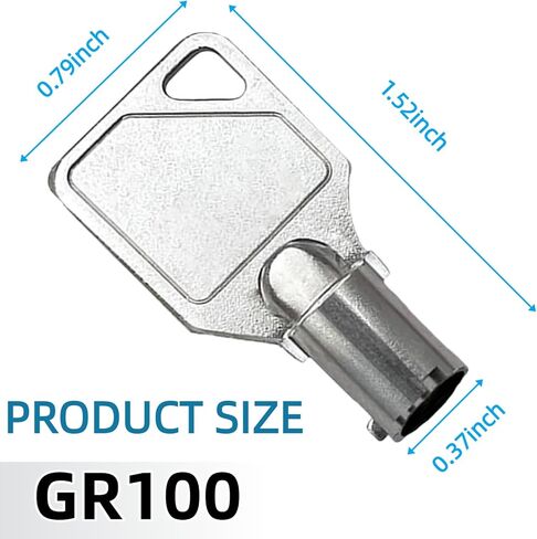 GR100 Tubular Key for Commercial Washer Door, Service Panel, Coin Machine, Compatible with Maytag, Whirlpool, HPC, Speed Queen ESD Lock (4 Pcs) in Saudi Arabia