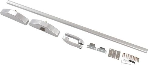 Yunir Push Bar Lock قفل قوي للأسفل لاستخدام مصنع التسوق - سبائك الألومنيوم، الفولاذ المقاوم للصدأ (نقطة قفل مزدوجة) in Saudi Arabia
