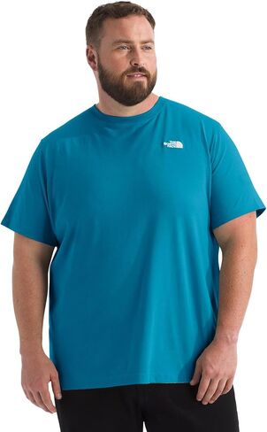 THE NORTH FACE Men's Evolution Simple Dome Short-Sleeve Tee (Standard & Big Size) | Cotton Shirt with The Classic Logo TNF Black in Kuwait