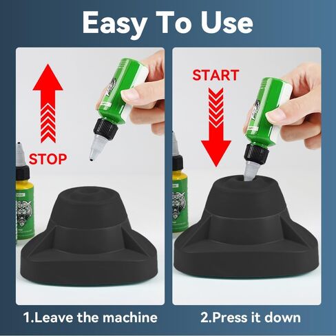 Mini Vortex Mixer 10000RPM Tattoo Ink Pigment Mixer Vibrator Powerful Swirl Shake Mixer for Acrylic Pigments Nail Polish Mascara Adhesives (Black) in Saudi Arabia