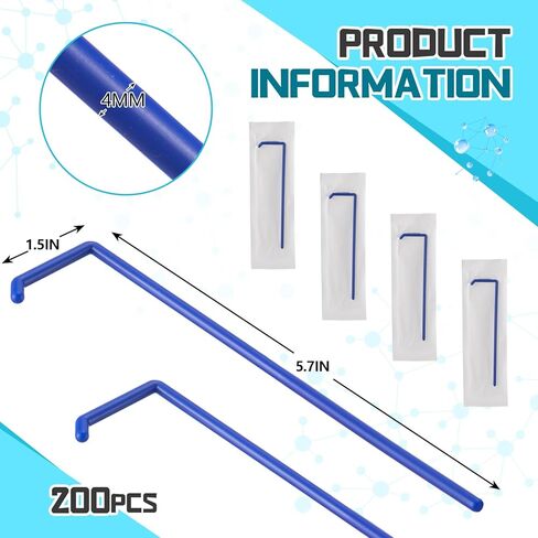 Saysurey 200 Pcs Cell Spreader, L Shape Aseptic Disposable Polypropylene Spreaders, Individually Wrapped for Laboratory Scientific Microbiology Research Use in Saudi Arabia