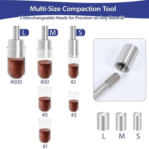 مجموعة معالجة البودرة الكاملة من Apxton للاستخدام المنزلي والاستخدام المنزلي - تتضمن مجموعة أدوات المختبر مداخل صغيرة وملاعق قياس ومجارف ومكبس وصينية أكريليك والمزيد للتوابل والحرف اليدوية (الحجم #000 00 0 1 2 3) in Kuwait