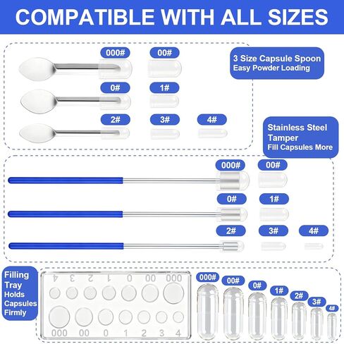 مجموعة أدوات الحشو - مجموعة مستلزمات المنزل والمختبر المصنوعة من الفولاذ المقاوم للصدأ للحجم #000#00#0#1#2#3#4 - الملحقات المنزلية التي يمكنك صنعها بنفسك in Kuwait