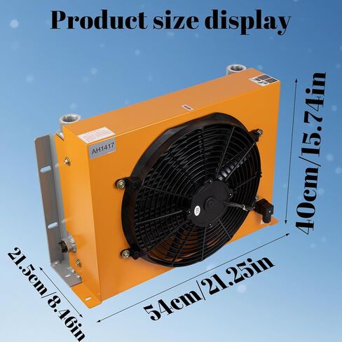 AH1417T-CA Hydraulic Oil Cooler DC12V 120W 150L/min Cooled Fan 2MPa Hydraulic Oil Radiator Air Cooler Heat Dissipation Industrial Cooling System in Saudi Arabia