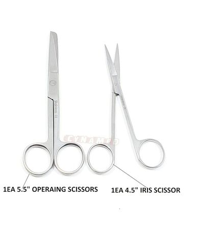 Premium 34 Pcs Advanced Biology Lab Anatomy Student Dissecting Dissection Kit Set with Scalpel Knife Handle Scalpel Blades (All in One with Zipper Case) Blades in Kuwait