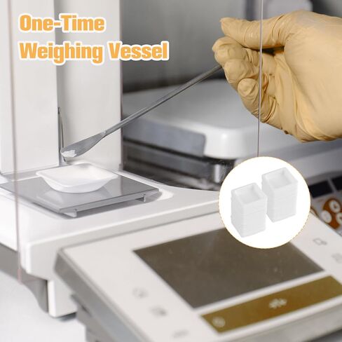 100PCS Weigh Boats Small 10 Ml (0.35 Oz), Anti Static White Square Weighing Boats, Disposable Plastic Measuring Dishes for Capsule Filling, Lab Dish, Powder, Liquid, Food, Sample Container in Saudi Arabia