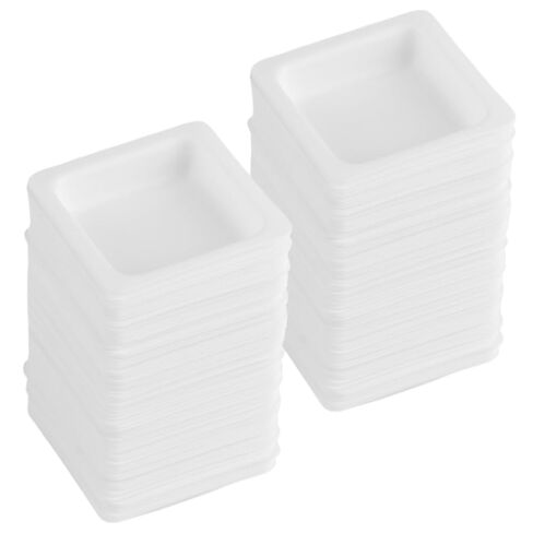 100PCS Weigh Boats Small 10 Ml (0.35 Oz), Anti Static White Square Weighing Boats, Disposable Plastic Measuring Dishes for Capsule Filling, Lab Dish, Powder, Liquid, Food, Sample Container in Saudi Arabia