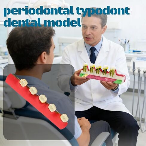 UKYCEORA Teeth Model,Dental Teeth Model,Dental Implant Model,Removable Analysis Crown Bridge Demonstration, Dental Model for Class Education.(periodontal) in Saudi Arabia