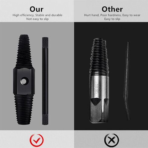 Pipe Screw Extractor Double Head Carbon Steel Remover Tool with Lever for DN15 DN20 in Saudi Arabia