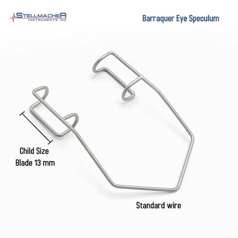 Stellmacher Ophthalmic Eye Speculum - German Stainless Steel Wire Eyelid Retractor, Multiple Sizes Training Instrument in Saudi Arabia