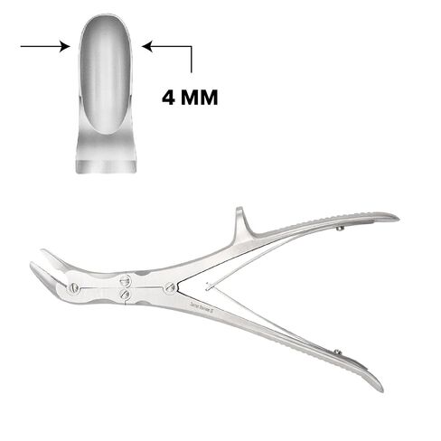 Stellmacher Echlin Double Action Tool 23 cm, 2-4 mm Jaw Options, Stainless Steel Reusable Precision Instrument (4 mm) in Saudi Arabia