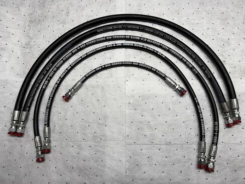 لمجموعة ترقية خرطوم هيدروليكي FISHER XV2 XTREMEV XV1 (جميع الخراطيم الخمسة) 2 سلك جديلة أثقل (R16) ضغط عمل أعلى مع نصف (ويعرف أيضًا باسم أفضل) نصف قطر الانحناء تم تجميعه في الولايات المتحدة الأمريكية - يتم الشحن بسرعة - in Saudi Arabia