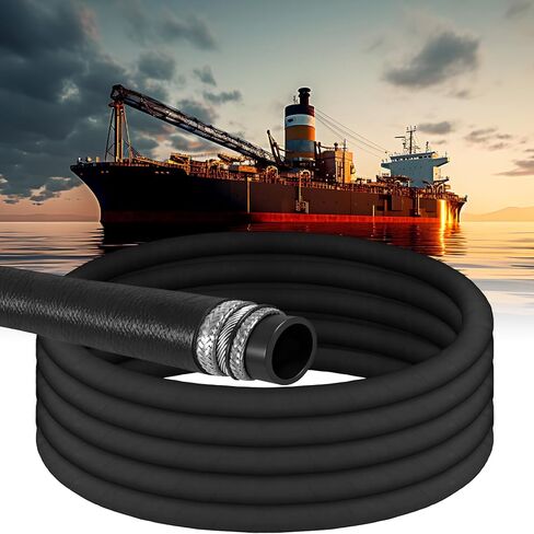 Pangda ID 1-1/4" x 4' feet Water/Fuel Fill/Exhaust Marine Hose with Wire,Hard wall Marine Water Hose for Engine Pump Thermostat Housing Through Transom Heat Exchanger Cooling Systems Heavy Duty in Kuwait
