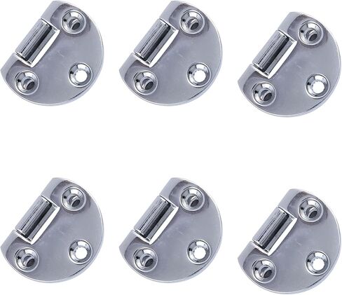 6Pcs Flip Door Hinges Zinc Alloy Butt Hinges for Table Desktop Wardrobe in Saudi Arabia