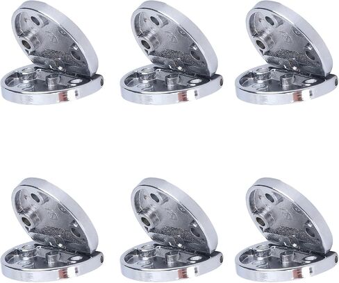 6Pcs Flip Door Hinges Zinc Alloy Butt Hinges for Table Desktop Wardrobe in Saudi Arabia