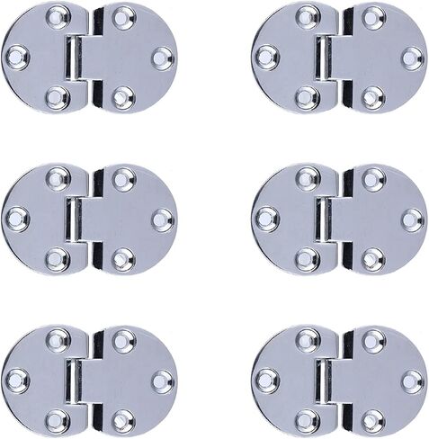 6Pcs Flip Door Hinges Zinc Alloy Butt Hinges for Table Desktop Wardrobe in Saudi Arabia