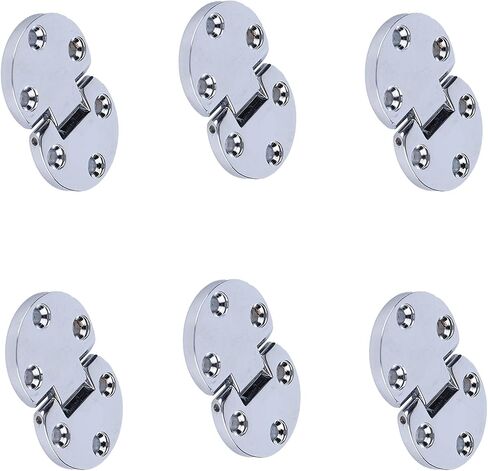 6Pcs Flip Door Hinges Zinc Alloy Butt Hinges for Table Desktop Wardrobe in Saudi Arabia