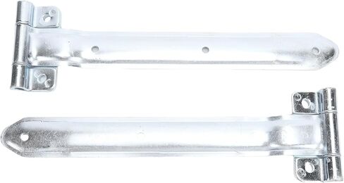 Fabater 16in Trailer Door Hinge Strap, 4Pcs Metal Cargo Trailer Hinges, Side Door Enclosed Offset Bent Hinge for Cargo Utility RV in Saudi Arabia