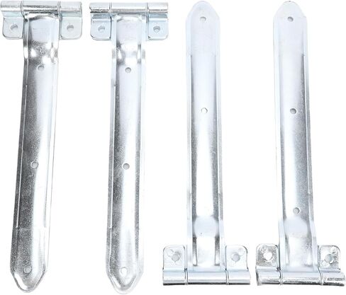 Fabater 16in Trailer Door Hinge Strap, 4Pcs Metal Cargo Trailer Hinges, Side Door Enclosed Offset Bent Hinge for Cargo Utility RV in Saudi Arabia