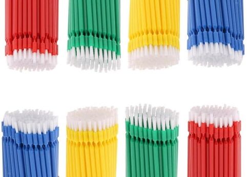 أمريكان جودز، 200 قطعة من فرشاة الأسنان ماكس، أدوات توزيع عادية، ألوان متنوعة، غير مبطنة، فرشاة أسنان ماكس، طرف فرشاة الأسنان، الرموش، المكياج in Kuwait