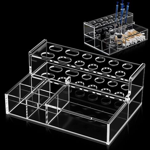 منظم حقنة مركب للأسنان من تشونفول، حامل حقنة أسنان متعدد الوظائف، حامل أنبوب اختبار، حامل لاصق من الأكريليك الشفاف، أداة مساعدة لعيادة التدريس والمختبر المؤقت in Kuwait