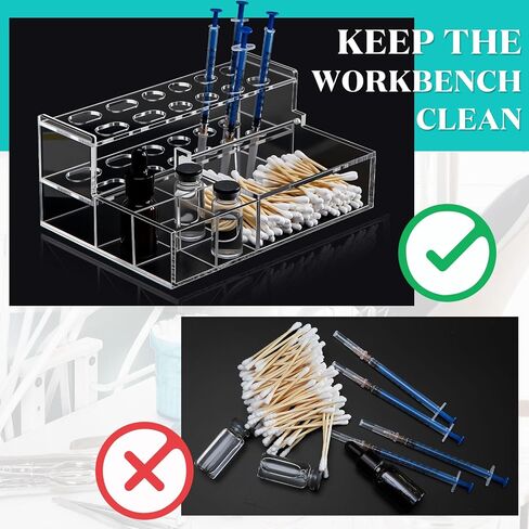 منظم حقنة مركب للأسنان من تشونفول، حامل حقنة أسنان متعدد الوظائف، حامل أنبوب اختبار، حامل لاصق من الأكريليك الشفاف، أداة مساعدة لعيادة التدريس والمختبر المؤقت in Kuwait