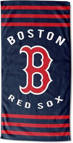 The Northwest Company MLB Boston Red Sox Striped Beach Towel, 30 x 60-inches in Saudi Arabia