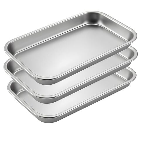 3 Pack Surgical Trays – Stainless Steel Instrument Trays for Medical, Lab, Dental, and Tattoo Supplies | Salem’s Elite Brand in Saudi Arabia