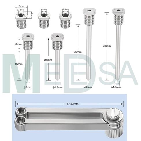 8 قطع دليل زرع الأسنان أداة زرع موازية للفم الفقرة الحفر المعونة طب الأسنان زرع موقف محدد أدوات طبيب الأسنان مقياس الاصطناعية in Kuwait